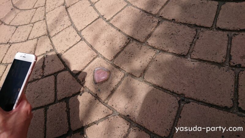 松江市 石畳 ピンクのハート