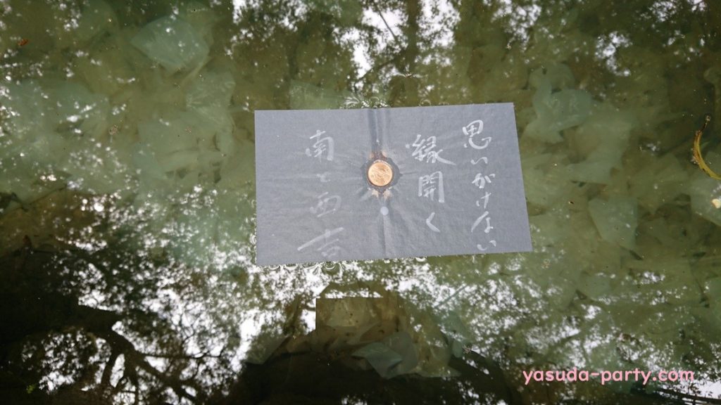 八重垣神社鏡の池占い