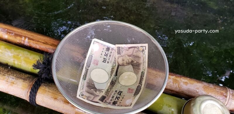 川越熊野神社 銭洗い